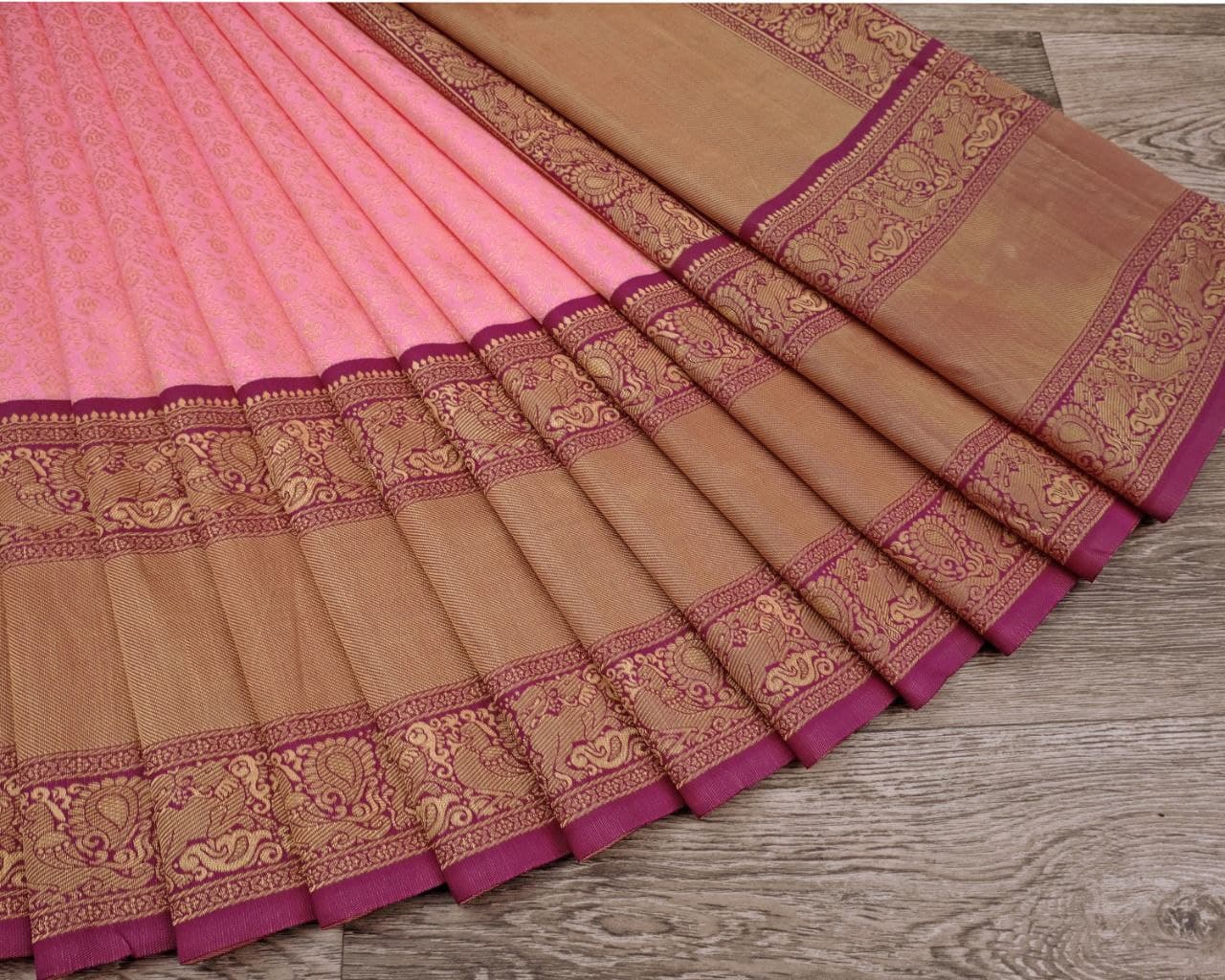 Rani Colour Beautiful Banarasi Soft Silk Saree