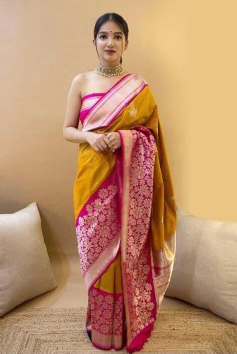 Wedding Kanchipuram Silk Pattu Saree with Blouse