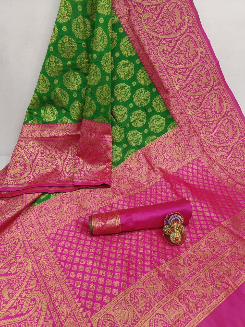 Green Kanjivaram Pure Silk Saree