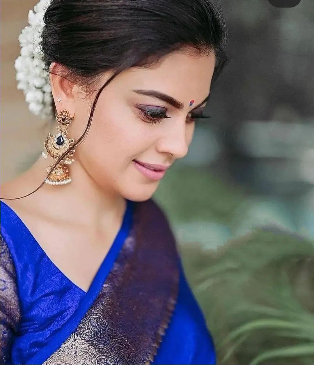 Luxurious Royal Blue Soft Silk Indian Saree