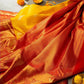 Perfect Partywear Yellow with Jari Work and Red Border