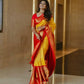 Haldi Special Saree With Blouse For Women