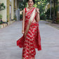 Bollywood latest Red Pure Soft Silk Saree