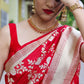 Bollywood latest Red Pure Soft Silk Saree