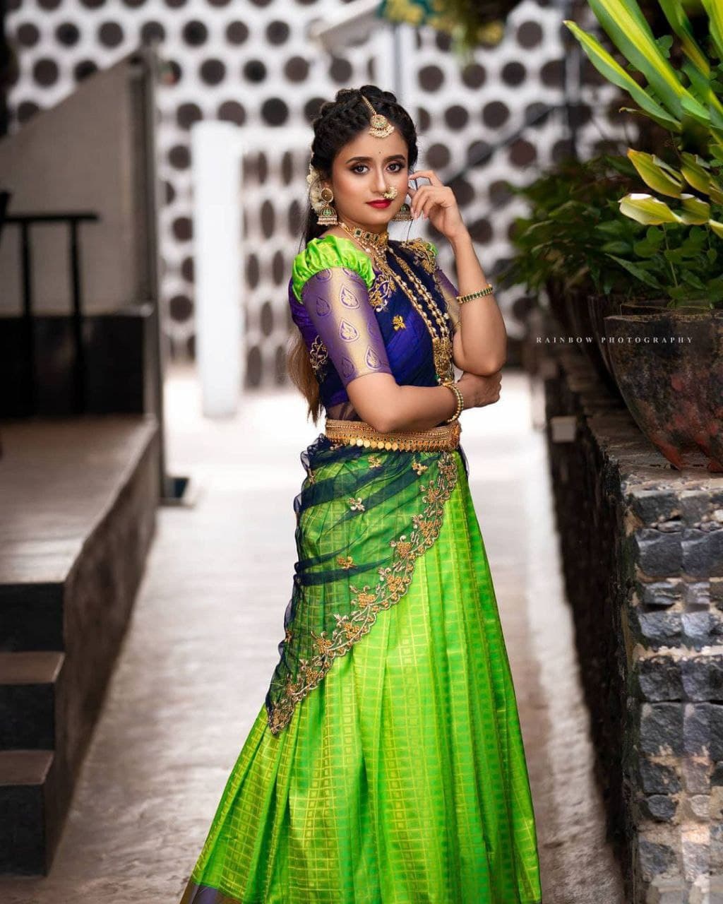 Pookaari - Wear kanjivaram Silk like a Lehenga Saree!... | Facebook