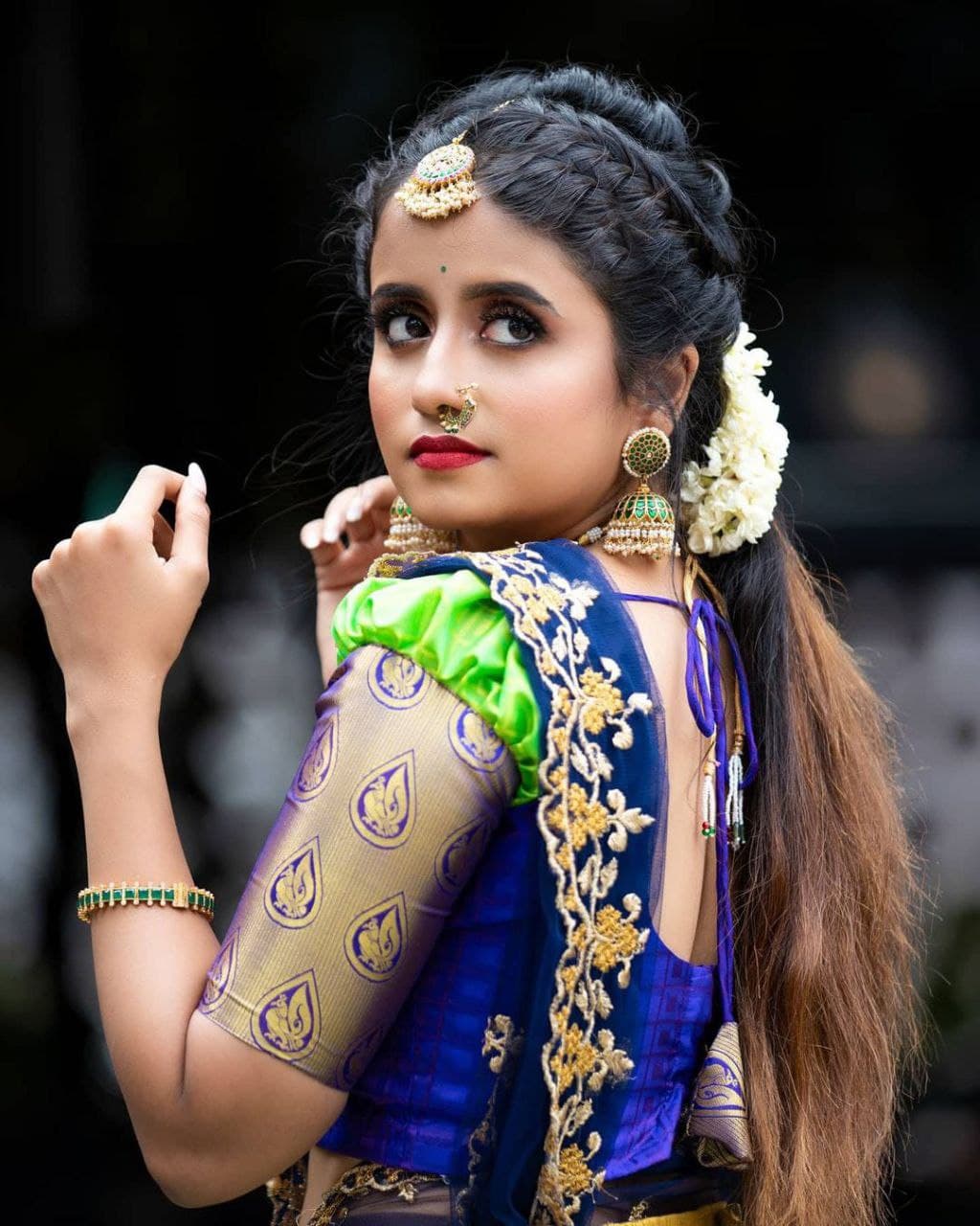 The Most Gorgeous South Indian Lehenga Saree Designs We Spotted! | Half  saree lehenga, Half saree, Lehenga saree design