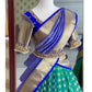 Blue Silk Zari Lehenga With Blouse And Silk Duppta