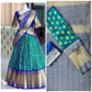 Blue Silk Zari Lehenga With Blouse And Silk Duppta