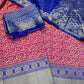 South Indian Pure Silk Royal Blue Lehenga Choli