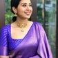 Royal Blue Kanjivaram Silk Saree For Women