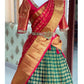 Kanjiveram Silk Zari Lehenga With Blouse And Banarashi Silk Duppta