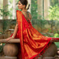 Wedding Wear Red Color Golden Jari Design Saree