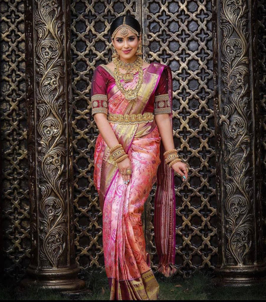 Partywear Designer Banarasi Saree For Women