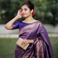 Purple Coloured Kanchipuram Silk Saree For Women