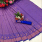 Purple Coloured Kanchipuram Silk Saree For Women