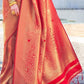 Red Traditional Kanchi Soft Silk Saree With Blouse