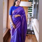 Designer Blue Banarasi Pure Silk Saree