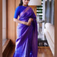 Designer Blue Banarasi Pure Silk Saree