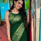 Luxurious Green Soft Indian Silk Saree For Women