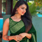 Luxurious Green Soft Indian Silk Saree For Women