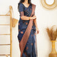 NavyBlue Colour Jari Design Kanjivaram Silk Saree For Women