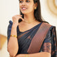 NavyBlue Colour Jari Design Kanjivaram Silk Saree For Women