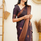 Awesome Wine Color Silk Saree For Women