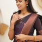 Awesome Wine Color Silk Saree For Women