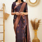 Awesome Wine Color Silk Saree For Women