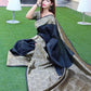 Luxurious Black Color Indian Silk Saree For Women