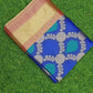 Banarasi Pure Silk Blue Saree With Zari Border