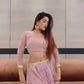 Partywear Baby Pink Lehenga choli with Blouse Dupatta