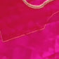 Designer Wedding Wear Ambroidery Work Pink Choli With Net Dupatta