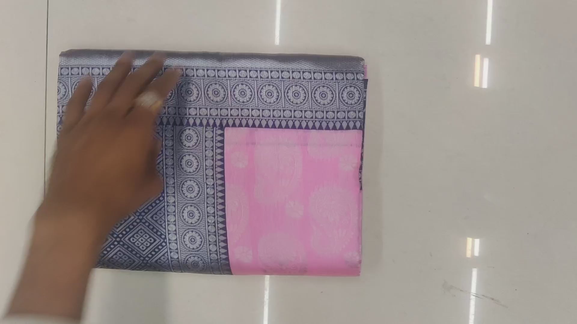 Plain Banarasi Pure Silk Pink Saree For Women