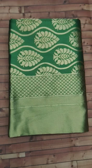 Kanchipuram Saree in Light Green For Women