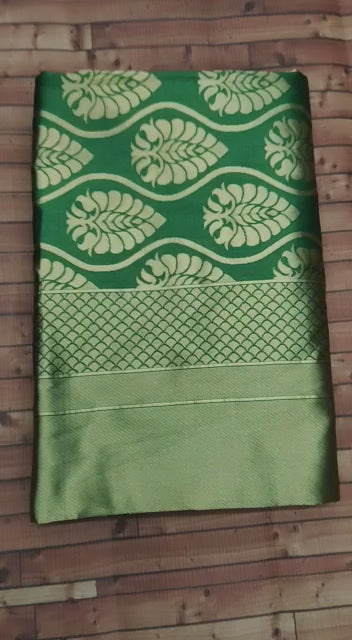 Kanchipuram Saree in Light Green For Women