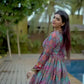 Impressive Multi Color Muslin Anarkali Gown For Women