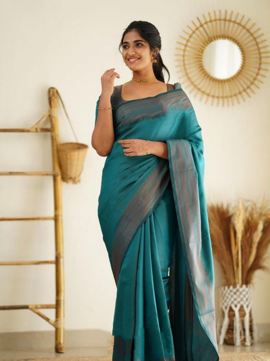 Magdhira Kanjivarm Pure Silk Saree for Partywear