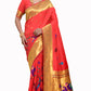 Orange Paithani Saree For Wedding And Festive and Party Original Rooprekha
