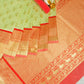 best Pure Silk Green saree for women