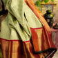 trendy Pure Silk Green saree for women
