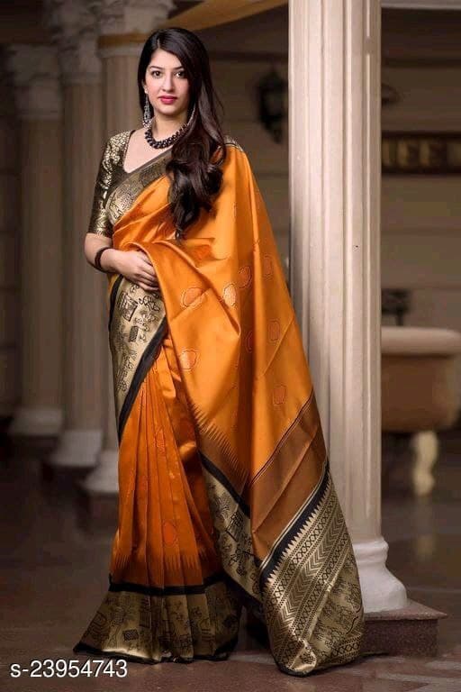 Buy Orange Georgette Embroidered Classic Sari Online : Italy - Wedding Saree
