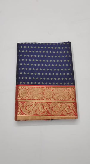 Bollywood Design Blue and Red Saree For Women