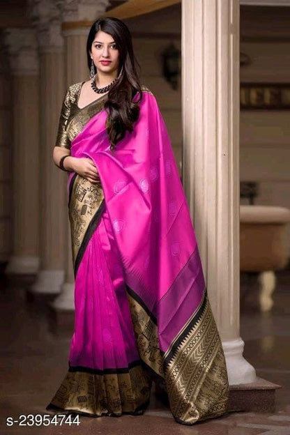 Kanjeevaram Pure Silk Saree for Women With Designer Blouse