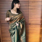 Latest Kanjivaram Saree For Wedding Special With Designer Blouse