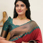 new Pure Silk Red Kanjivarm saree for women