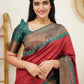 best Pure Silk Red Kanjivarm saree for women