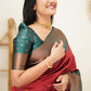Pure Red Kanjivarm saree for women
