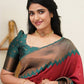 new Pure Red Kanjivarm sari for women