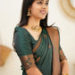 Kanjivaram Maroon Silk Saree with Copper Zari Border